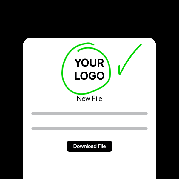 . File Crate - Your branding